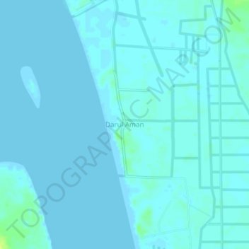 Darul Aman topographic map, elevation, terrain