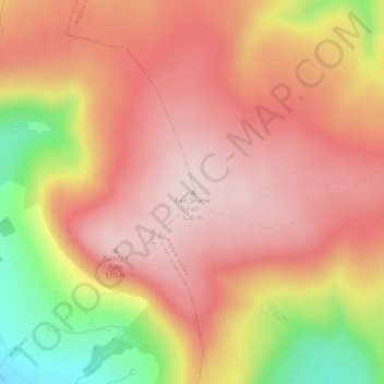 Fair Snape Fell topographic map, elevation, terrain