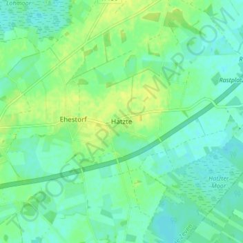 Hatzte topographic map, elevation, terrain