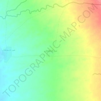Mir Asfahan topographic map, elevation, terrain