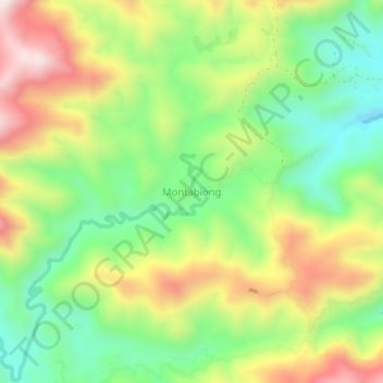 Montabiong topographic map, elevation, terrain