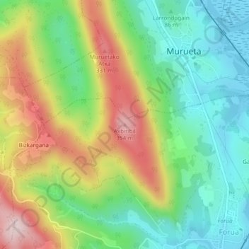 Axbiribil topographic map, elevation, terrain