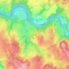 Jalouneix topographic map, elevation, terrain