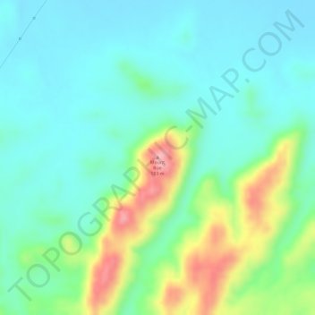 Mount Roe topographic map, elevation, terrain