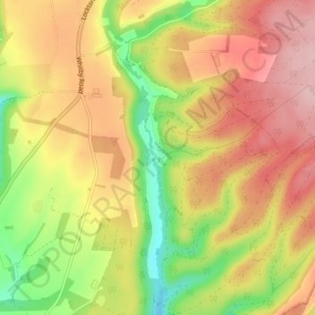 Low Dalby topographic map, elevation, terrain
