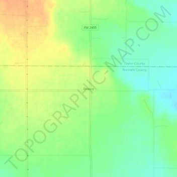 Drasco topographic map, elevation, terrain