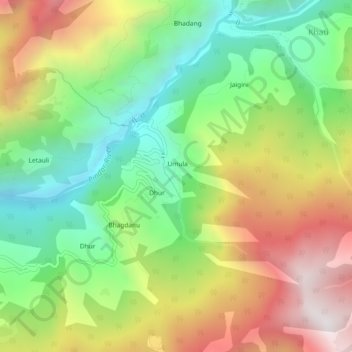 Wachham topographic map, elevation, terrain