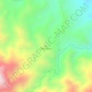 Tora Bora topographic map, elevation, terrain