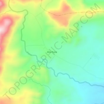 Alto Pano topographic map, elevation, terrain