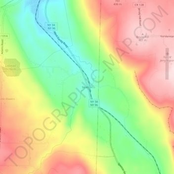 Stratton topographic map, elevation, terrain