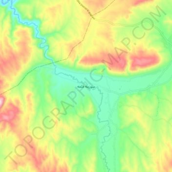 Sozma Qala topographic map, elevation, terrain