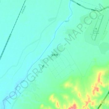 Yemin topographic map, elevation, terrain