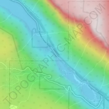 Marble Canyon topographic map, elevation, terrain