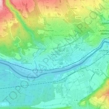 Weiermatt topographic map, elevation, terrain