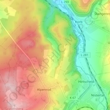 Dehlingen topographic map, elevation, terrain