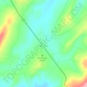 Katoke topographic map, elevation, terrain