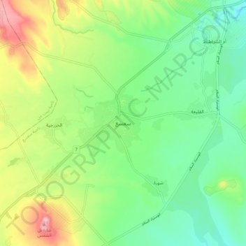 Sa`sa` topographic map, elevation, terrain