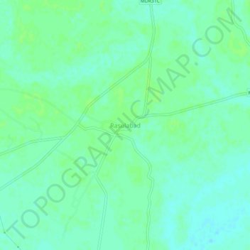 Rasulabad topographic map, elevation, terrain