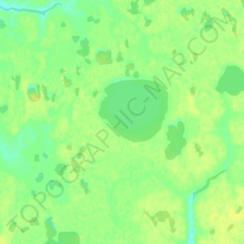 Tundra topographic map, elevation, terrain