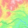 Carlosama topographic map, elevation, terrain