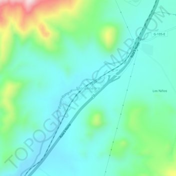 Montenegro topographic map, elevation, terrain