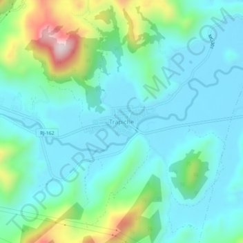 Trapiche topographic map, elevation, terrain