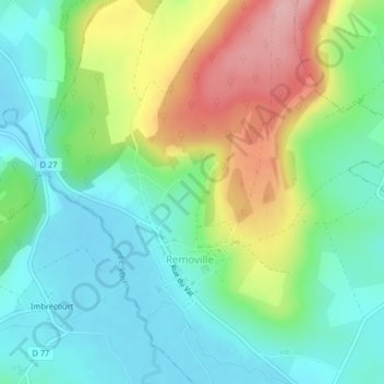 Royes topographic map, elevation, terrain