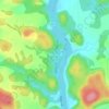 Alcove topographic map, elevation, terrain
