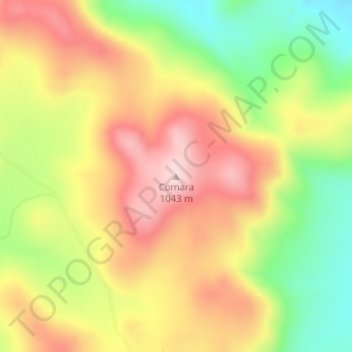 Comara topographic map, elevation, terrain