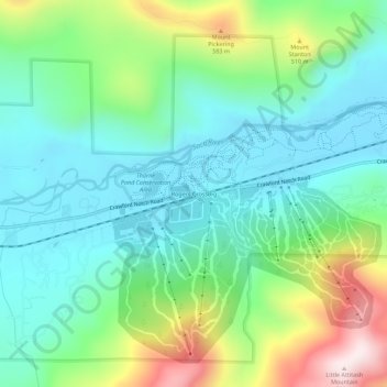 Rogers Crossing topographic map, elevation, terrain