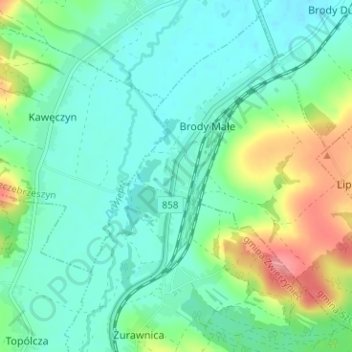 Alwa topographic map, elevation, terrain