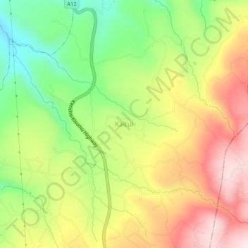 Kaitui topographic map, elevation, terrain