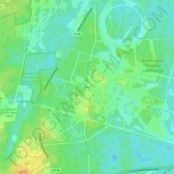 Upton topographic map, elevation, terrain