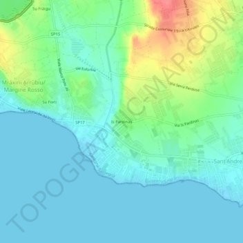 Is Pardinas topographic map, elevation, terrain