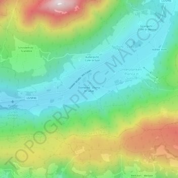 Durna In Selve topographic map, elevation, terrain