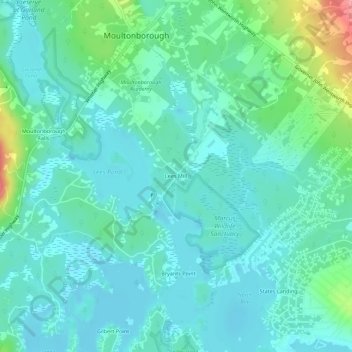 Lees Mill topographic map, elevation, terrain