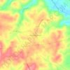 Pinefield Crossroads topographic map, elevation, terrain