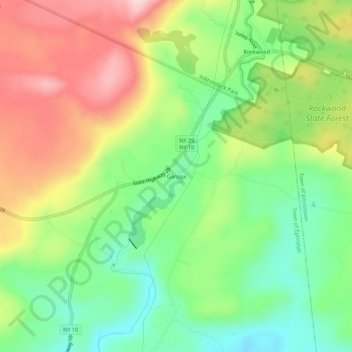 Garoga topographic map, elevation, terrain