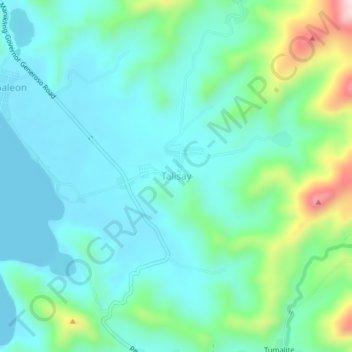 Talisay topographic map, elevation, terrain