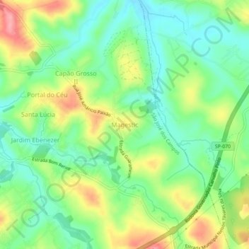 Magestic topographic map, elevation, terrain