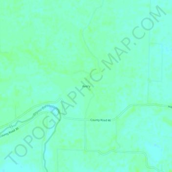 Avery topographic map, elevation, terrain