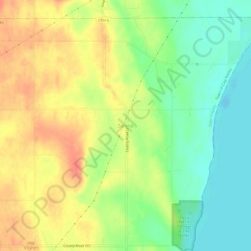 Salona topographic map, elevation, terrain