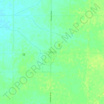 Harmon topographic map, elevation, terrain