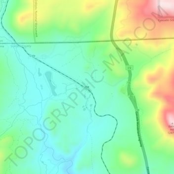 Hilt topographic map, elevation, terrain