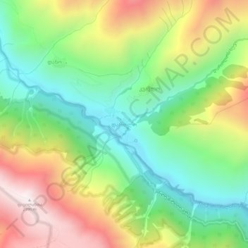 Dartlo topographic map, elevation, terrain