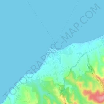Mastichari topographic map, elevation, terrain