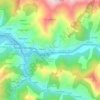 Oyanco topographic map, elevation, terrain