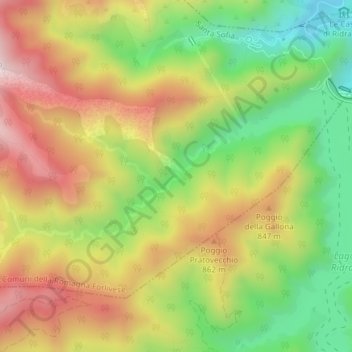Molinuzzo topographic map, elevation, terrain