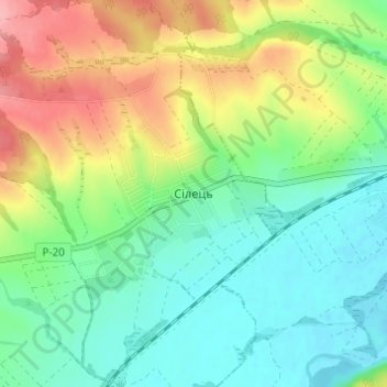 Silets topographic map, elevation, terrain