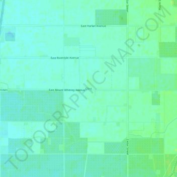 Clint topographic map, elevation, terrain